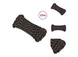 Vidaxl Corda Da Barca Nera 3 Mm 25 M In Polipropilene - Corde