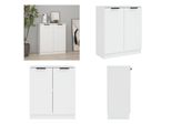 Vidaxl Credenza Bianca 60X30X70 Cm Materiale A Base Di Legno - Credenza - Credenza - Armadio - Armadio Portaoggetti