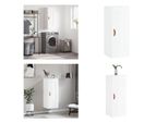 Vidaxl Armadio A Muro Bianco Lucido 34,5X34X90 Cm In Legno - Armadio A Muro - Armadio A Muro - Armadio - Armadio Portaoggetti