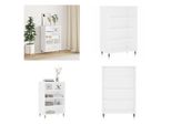 Vidaxl Credenza Bianca 57X35X90 Cm Materiale A Base Di Legno - Credenza - Credenza - Armadietto