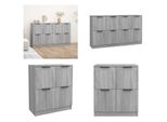 Vidaxl Credenze 2 Stk. Grau Sonoma 60X30X70 Cm Holzwerkstoff - Credenza - Credenze - Schrank - Lagerschrank
