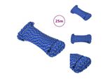Vidaxl Corda Da Barca Blu 5 Mm 25 M In Polipropilene - Corde