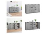 Vidaxl Credenze 2 Pz. Grigio Sonoma 60X30X70 Cm Materiale A Base Di Legno - Credenza - Credenze - Armadio - Credenza