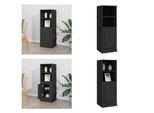 Vidaxl Credenza Nera 36X35,5X103,5 Cm Materiale A Base Di Legno - Credenza - Credenza - Madia - Armadio