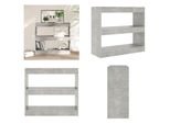 Vidaxl Libreria/Divisorio Grigio Cemento 80X30X72 Cm - Libreria - Scaffali Per Libri - Libreria - Scaffale Portaoggetti