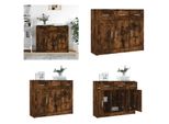 Vidaxl Credenza In Rovere Affumicato 91X28X75 Cm Materiale A Base Di Legno - Credenza - Credenze - Cassettiera - Credenza