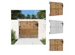 Vidaxl Cancello Da Giardino 85X100 Cm In Acciaio Corten Design Quadrato - Cancelli Da Giardino