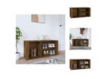 Vidaxl Portascarpe Marrone Look Rovere 100X35X45 Cm Materiale A Base Di Legno - Portascarpe E Armadietti