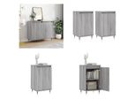 Vidaxl Credenze 2 Pz. Grigio Sonoma 40X35X70 Cm Materiale A Base Di Legno - Credenza - Credenze - Armadio - Armadio Portaoggetti