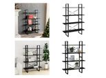 Vidaxl Libreria 4 Scomparti Nera 100X30X140 Cm Materiale A Base Di Legno - Libreria - Librerie - Libreria - Librerie