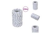 Vidaxl Corda Da Barca Bianca 2 Mm 250 M In Polipropilene - Corde