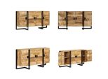 Vidaxl Credenza In Legno Massiccio Di Mango 150 X 40 X 80 Cm - Credenza - Credenze - Cassettiere - Cassettiere
