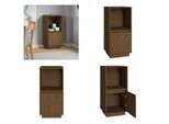 Vidaxl Credenza Marrone Miele 38X35X80 Cm In Legno Di Pino Massiccio - Credenza - Credenza - Credenza - Credenza - Madia