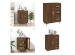 Vidaxl Credenza In Rovere Marrone 69,5X34X90 Cm Materiale A Base Di Legno - Credenza - Credenza - Armadio - Armadio Portaoggetti