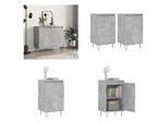 Vidaxl Credenze 2 Pz. Grigio Cemento 40X35X70 Cm Materiale A Base Di Legno - Credenza - Credenze - Armadio - Armadio Portaoggetti