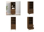 Vidaxl Credenza In Rovere Marrone 40X36X110 Cm Materiale A Base Di Legno - Credenza - Credenza - Madia - Armadio