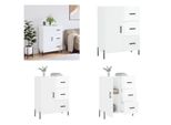 Vidaxl Credenza Bianca Lucida 69,5X34X90 Cm In Legno - Credenza - Credenze - Armadio - Credenza