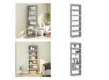 Vidaxl Libreria/Divisorio Per Ambienti Grigio Sonoma 60X30X198 Cm - Libreria - Scaffali Per Libri - Libreria - Scaffale Di Stoccaggio