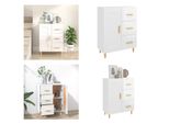 Vidaxl Credenza Bianca Lucida 69,5X34X90 Cm In Legno - Credenza - Credenza - Armadio - Armadio Portaoggetti