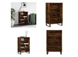 Vidaxl Credenza In Rovere Affumicato 57X35X90 Cm Materiale A Base Di Legno - Credenza - Credenza - Armadietto