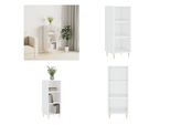 Vidaxl Credenza Bianca Lucida 34,5X32,5X90 Cm In Legno - Credenza - Credenze - Armadio - Armadio Portaoggetti