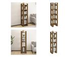 Vidaxl Scaffale/Divisorio Per Camera Marrone Miele 41X35X160Cm In Legno Di Pino Massiccio - Scaffale - Librerie - Libreria - Scaffale Portaoggetti