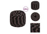 Vidaxl Corda Per Barca Nera 16 Mm 100 M Polipropilene - Corde