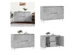 Vidaxl Credenza Grigio Cemento 104X35X70 Cm Materiale A Base Di Legno - Credenza - Credenze - Cassettiera - Credenza