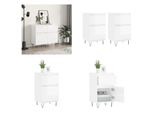 Vidaxl Credenze 2 Pz. Bianco Lucido 40X35X70 Cm Materiale A Base Di Legno - Credenza - Credenze - Cassettiera - Credenza
