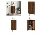 Vidaxl Credenza In Rovere Marrone 34,5X34X90 Cm Materiale A Base Di Legno - Credenza - Credenza - Armadio - Armadio Portaoggetti