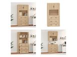 Vidaxl Credenza Sonoma In Legno Di Quercia - Credenza - Credenza - Credenza - Cassettiera