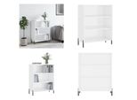 Vidaxl Armadio A Ripiani Bianco 69,5X32,5X90 Cm Materiale A Base Di Legno - Armadio A Ripiani - Armadio A Ripiani - Armadio A Ripiani - Libreria