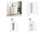 Vidaxl Credenza Bianca Lucida 69,5X34X90 Cm In Legno - Credenza - Credenze - Armadio - Credenza