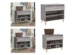 Vidaxl Scarpiera Grigio Sonoma 70X36X60 Cm Materiale A Base Di Legno - Scarpiera - Armadietti Per Scarpe - Portascarpe - Magazzino Per Scarpe