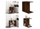 Vidaxl Tavolino In Legno Marrone Effetto Rovere 50X30X50 Cm - Tavolino - Tavolini - Tavolino - Tavolo