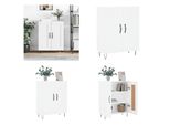 Vidaxl Credenza Bianca 69,5X34X90 Cm Materiale A Base Di Legno - Credenza - Credenza - Armadio - Armadio Portaoggetti