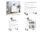 Vidaxl Credenza Bianca Lucida 60X35X70 Cm In Legno - Credenza - Credenze - Cassettiera - Credenza