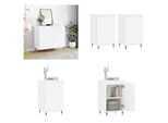 Vidaxl Credenze 2 Pz. Bianco 40X35X70 Cm Materiale A Base Di Legno - Credenza - Credenze - Armadio - Armadio Portaoggetti