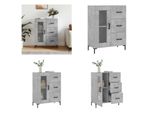 Vidaxl Credenza Grigio Cemento 69,5X34X90 Cm Materiale A Base Di Legno - Credenza - Credenze - Armadio - Credenza