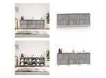 Vidaxl Credenze 3 Pz. Grigio Sonoma 60X35X70 Cm Materiale A Base Di Legno - Credenza - Credenza - Armadio - Armadio Portaoggetti