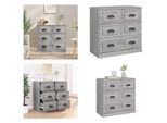 Vidaxl Credenza Grigio Sonoma 70X35,5X67,5 Cm Materiale A Base Di Legno - Credenza - Credenze - Armadio - Armadio Portaoggetti