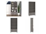 Vidaxl Credenza Hamar Massivholz Kiefer Hellgrau - Credenza - Credenze - Credenza Massivholz - Credenza Holz