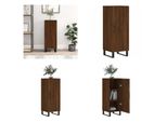 Vidaxl Credenza Look Rovere Marrone 34,5X34X90 Cm Materiale Legno - Credenza - Credenze - Armadio - Credenza