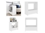 Vidaxl Tavolino Bianco 50X26X50 Cm In Legno - Tavolino - Tavolini - Portariviste - Tavolino Da Caffè