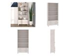 Vidaxl Credenza Hamar Massivholz Kiefer Weiß - Credenza - Credenze - Credenza Massivholz - Credenza Holz