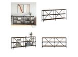 Vidaxl Tavolo Consolle In Rovere Marrone 180X30X75 Cm In Legno E Ferro - Tavolo Consolle - Tavoli Consolle - Tavolo - Tavolo Da Corridoio