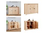 Vidaxl Credenza 100X35X74 Cm In Legno Di Pino Massiccio - Credenza - Credenza - Armadio - Mobile Contenitore