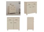 Vidaxl Credenza Hamar Marrone Miele 79X40X80 Cm Pino Massiccio - Credenza - Credenze - Credenza In Legno - Cassettiera