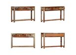 Vidaxl Tavolo Consolle Con 3 Cassetti 120X30X75 Cm In Legno Massello - Tavolo Consolle - Tavoli Consolle - Tavoli Consolle In Legno - Tavoli Consolle In Legno