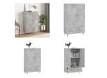 Vidaxl Credenza Grigio Cemento 69,5X31X115 Cm Materiale A Base Di Legno - Credenza - Credenze - Madia - Armadio